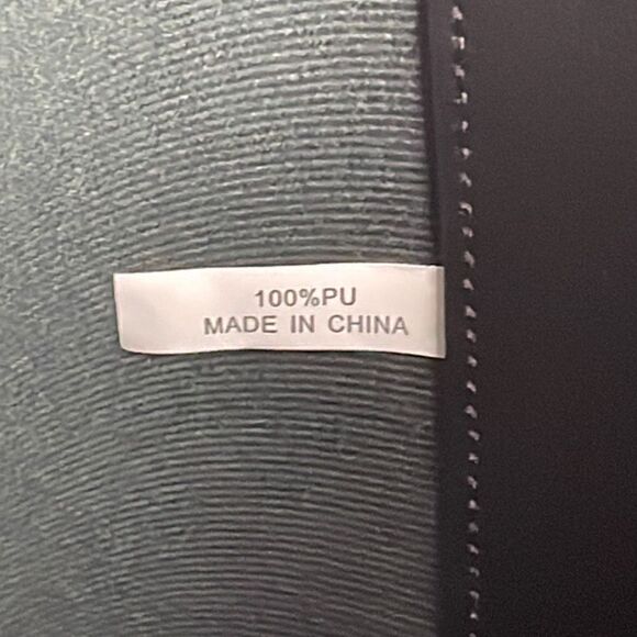 Passage Black PU Tote Bag NEW - Picture 8 of 11